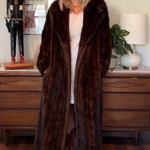 Vintage Ralph Lauren faux fur mink coat